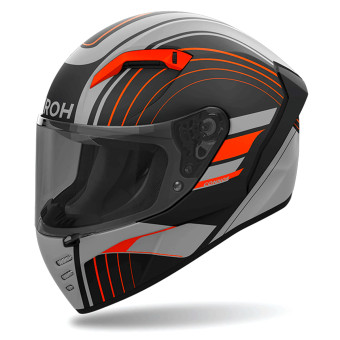 Casco Moto Airoh Connor Achieve Orange Matt En Stock ICasque Es