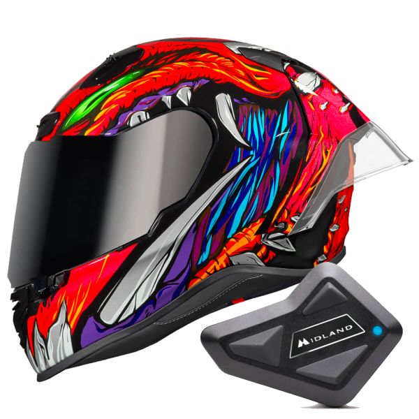 Pack Casco Kit Bluetooth Nexx X R3R Zorga Orange Green Kit