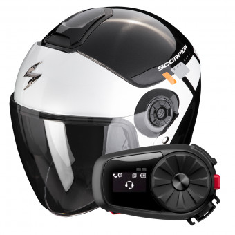 Pack Casco Kit Bluetooth Scorpion Exo City II Mall Metal Black