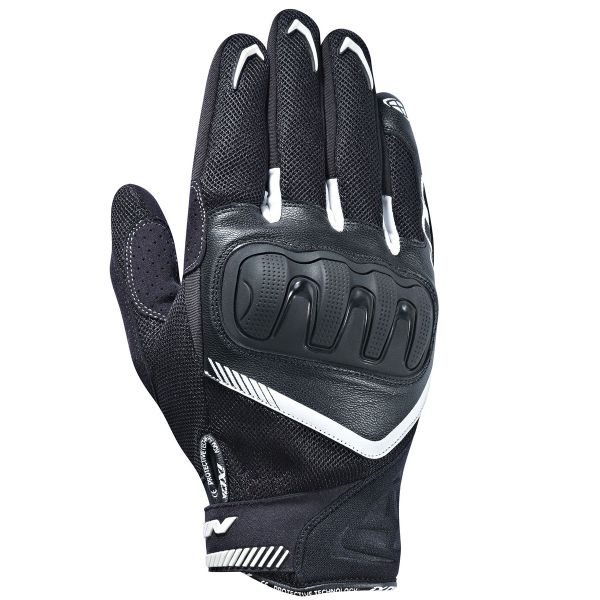 Guantes Moto Ixon Rs Loop Black White En Stock Icasque Es