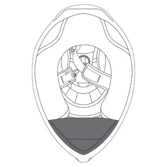 Piezas sueltas casco AGV Cortina de barbilla K1 - K1 S Piezas sueltas casco AGV Cortina de barbilla K1 - K1 S