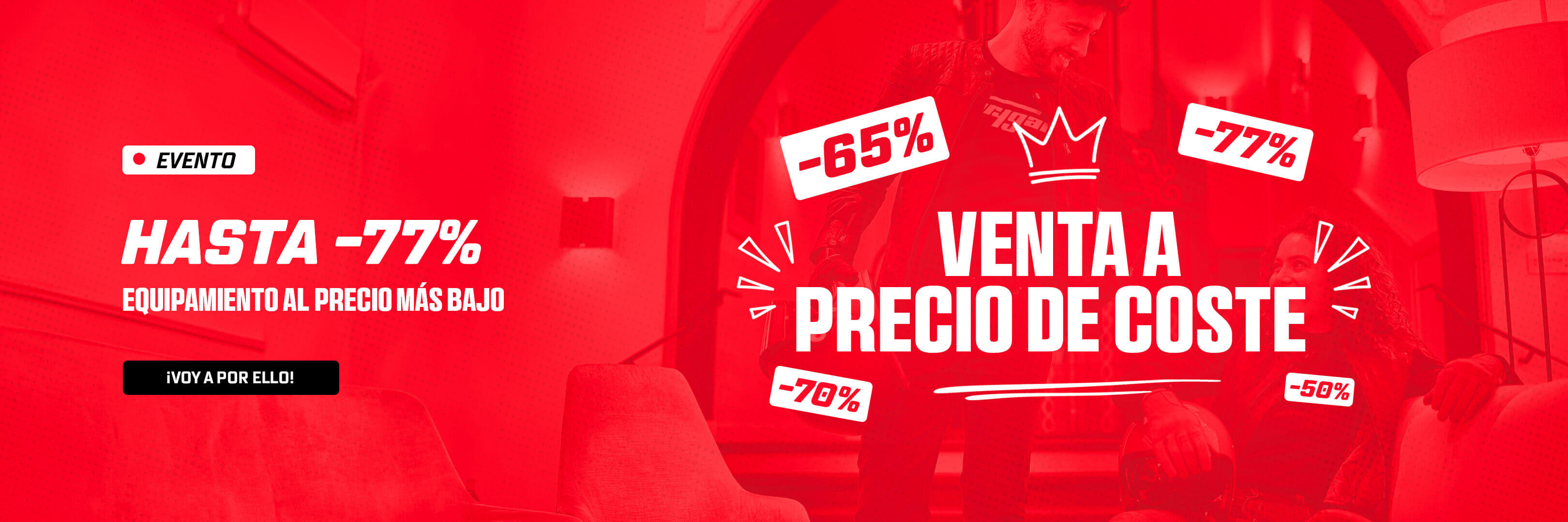 Equipamiento al precio más bajo hasta -77%