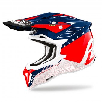 STGL18 CASCO AIROH OFF ROAD STRYCKER GLAM BLU OPACO