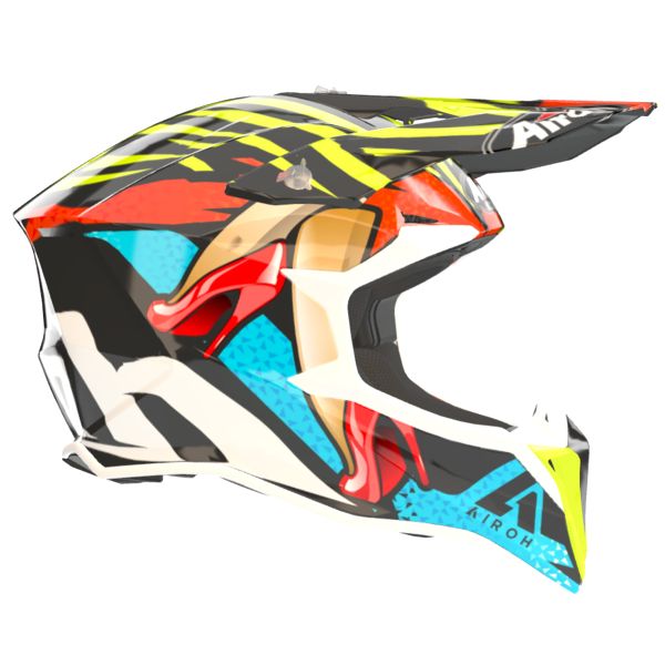 Airoh casco motocross wraaap reloaded - red matt