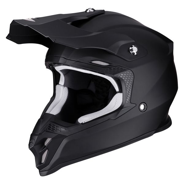 CASCO MOTO CROSS ENDURO SUPERMOTARD SCORPION VX 16 AIR ALBION MATT BLACK  GREEN