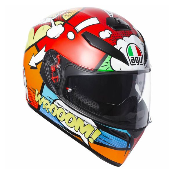 AGV CASCO MOTO K3 Valentino Rossi Mugello Visor Solar en ALDAMOVIL