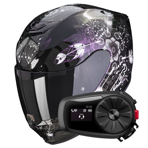 Casco Integral Mujer Moto Scorpion EXO 391 Dream Negro Cameleon XS