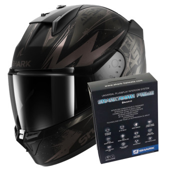 Pack Casco Kit Bluetooth Shark D Skwal Blast R Mat Kaa Kit