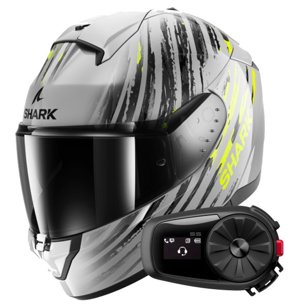 CASCO SHARK SKWAL I3 NEGRO-GRIS-AMARILLO