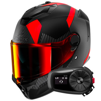 Pack Casco Kit Bluetooth Shark Spartan Gt Pro Dokhta Carbon Mat Doa Kit Bluetooth S Solo