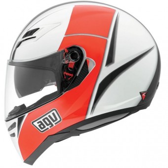AGV Skyline Block Blanco Rojo
