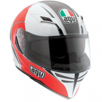 Integral AGV Skyline Block Blanco Rojo