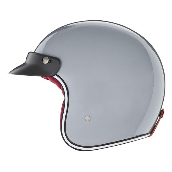 Casco moto Jet CMS D-JET PLAIN Nardo Grey