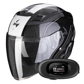 Pack Casco Kit Bluetooth Scorpion Exo Condor Black White Kit Bluetooth R Lite Solo