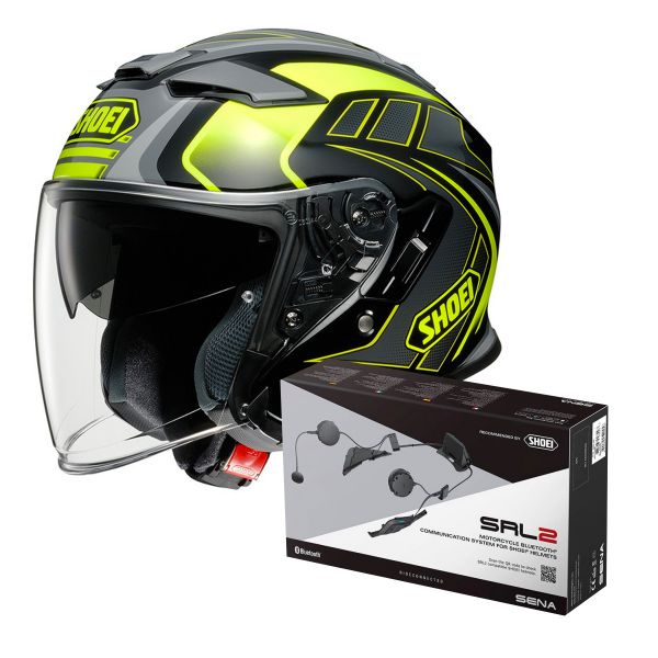 Pack Casco + Kit Bluetooth : Shoei J-Cruise II Aglero TC3 + Intercom