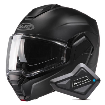 Casco modular HJC, casco moto modular HJC negro