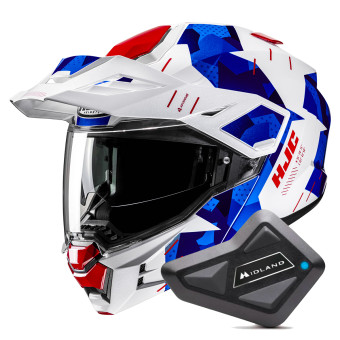 Modular HJC i80 Roki MC21 + Kit Bluetooth BT Mini