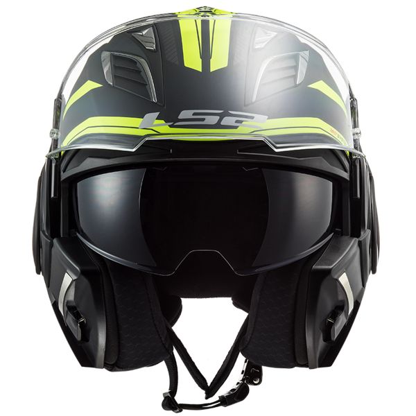 CASCO LS2 FF906 ADVANT REVO NEGRO / AMARILLO H-V