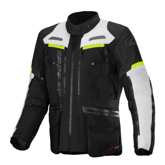 Chaquetas moto Alpinestars Bogota Pro Drystar Black Ice Gray Yellow Fluo