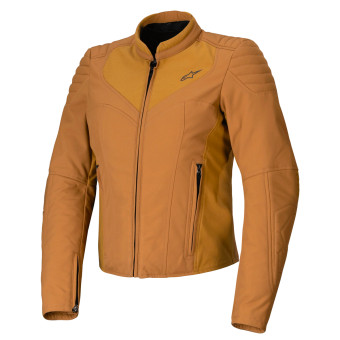 Cazadora moto Alpinestars Isla WR Women Utility Brown Light Gold