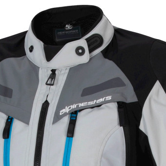 Alpinestars Stella Bogota Pro Drystar Ice Gray Black Cyan