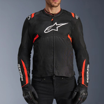 Alpinestars T-SPS Air V2 Negro Rojo Fluo