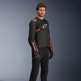 Alpinestars T-SPS Air V2 Negro Rojo Fluo