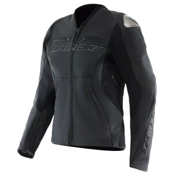 Cazadora moto Dainese Racing 5 Cuero Mujer Negro