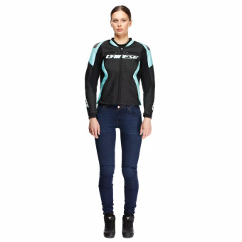 Dainese Racing 5 Cuero Mujer Negro Agua