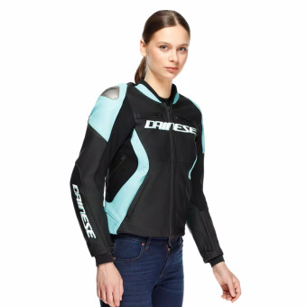 Dainese Racing 5 Cuero Mujer Negro Agua