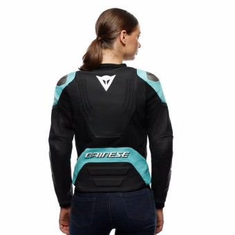 Dainese Racing 5 Cuero Mujer Negro Agua