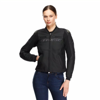 Dainese Racing 5 Cuero Mujer Negro