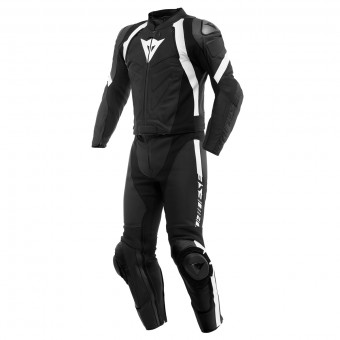 Mono Moto Cuero Dainese Avro 4 2 PC Black Matt White