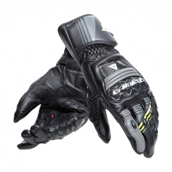 Guantes moto Dainese Druid 4 Black Charcoal Grey Yellow Fluo