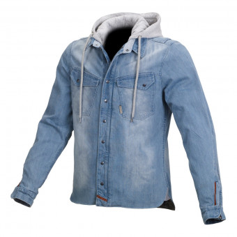 Chaquetas moto Macna Westcoast Denim Light Blue Grey