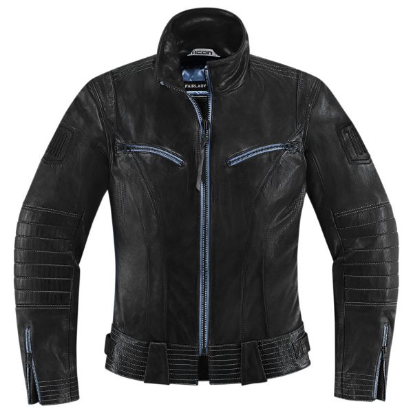 Icon Hypersport2 Chaqueta de cuero moto