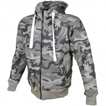 Cazadora moto Booster Hoodie Kevlar Core Dark Camo